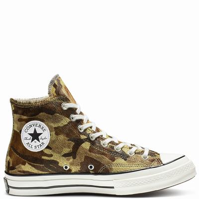 Férfi Converse Chuck 70 Pony Hair Magasszárú Cipő CO9473861 Zöld/Fekete